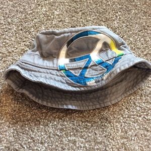 Gray Gymboree Peace Hat